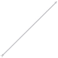 Load image into Gallery viewer, 10kt White Gold Womens Round Diamond Classic Tennis Bracelet 1.00 Cttw
