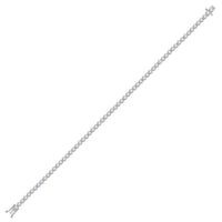 Load image into Gallery viewer, 10kt White Gold Womens Round Diamond Classic Tennis Bracelet 2.00 Cttw
