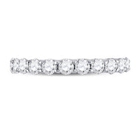 Load image into Gallery viewer, 14kt White Gold Womens Round Diamond Timeless Eternity Ring 2.00 Cttw
