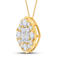 Load image into Gallery viewer, 1 CT-DIA ANA M SOLEIL SQUARE PENDANT
