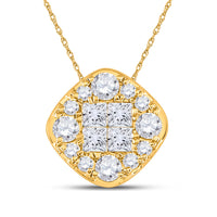 Load image into Gallery viewer, 1/2CT-DIA ANA M SOLEIL SQUARE PENDANT
