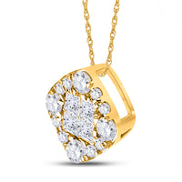 Load image into Gallery viewer, 1/4CT-DIA ANA M SOLEIL SQUARE  PENDANT
