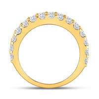 Load image into Gallery viewer, 14kt Yellow Gold Womens Baguette Diamond Anniversary Ring 2-5/8 Cttw
