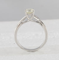 Load image into Gallery viewer, 14kt White Gold Womens Round Diamond Solitaire Bridal Wedding Engagement Ring 1.00 Cttw (Certified)
