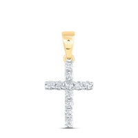Load image into Gallery viewer, 1/5CTW-DIA ANA M CROSS PENDANT
