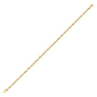 Load image into Gallery viewer, 10kt Yellow Gold Womens Round Diamond Classic Tennis Bracelet 1.00 Cttw
