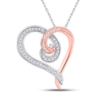 Load image into Gallery viewer, 1/6CTW-DIA P1P2 HEART PENDANT
