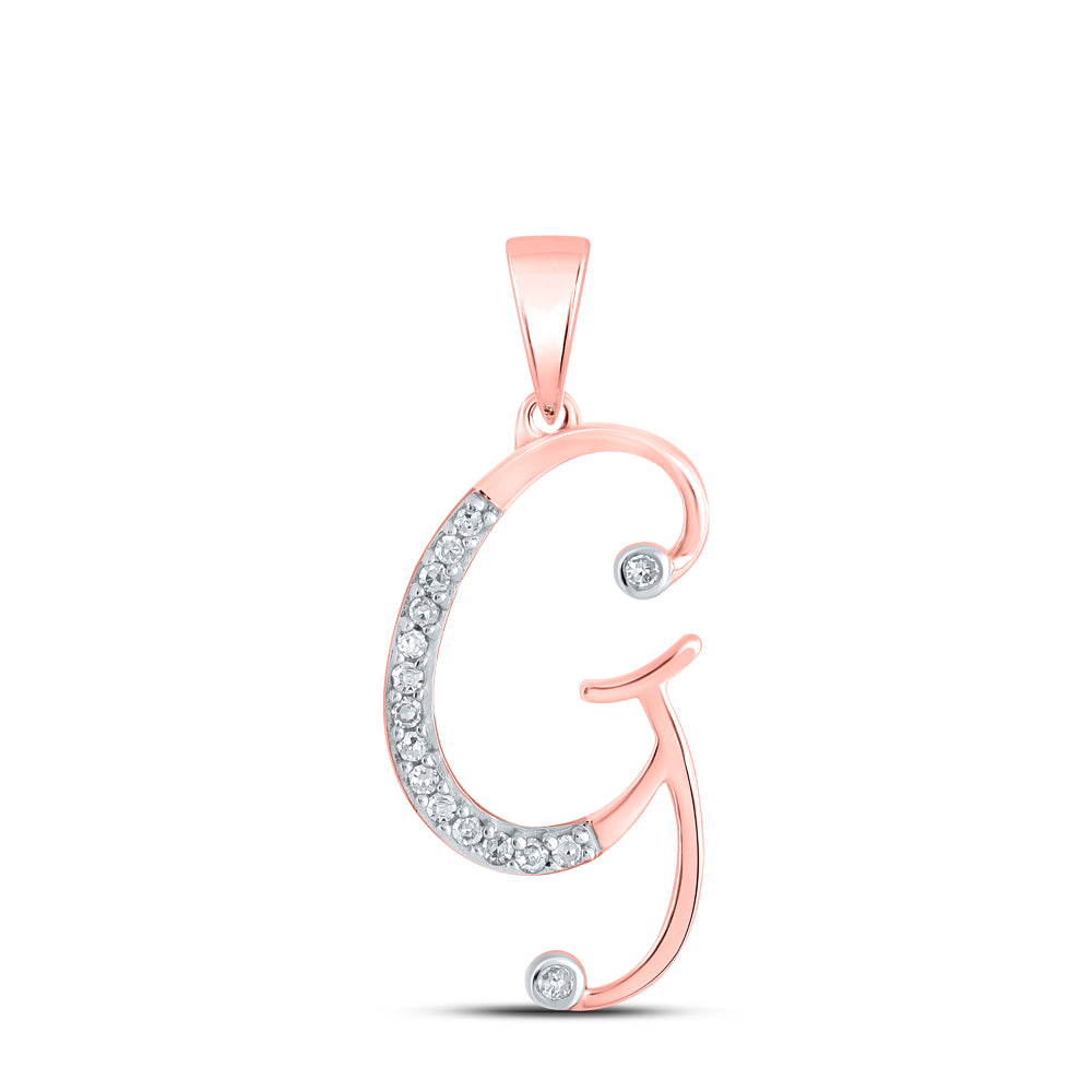 1/12CTW-DIA P1P2 GIFT INITIAL-"G" PENDANT