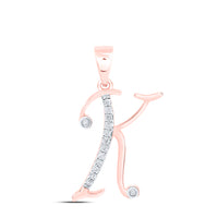 Load image into Gallery viewer, 1/12CTW-DIA P1P2 GIFT INITIAL-&quot;K&quot; PENDANT
