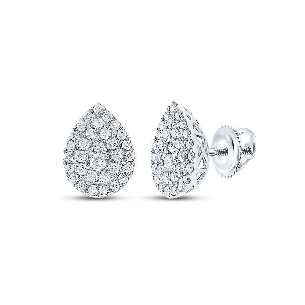 1/2CT-DIA CN FASHION PEAR EARRING