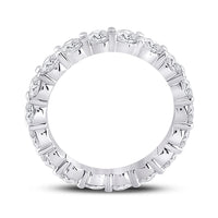 Load image into Gallery viewer, 14kt White Gold Womens Round Diamond Classic Eternity Ring 3.00 Cttw
