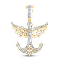 Load image into Gallery viewer, 1/3CTW-DIA P1P2 MENS ANCHOR CHARM
