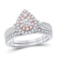 Load image into Gallery viewer, 1 CTW-DIA  1/5CTW-CRD  BRIDAL RING CERTIFIED
