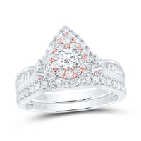 Load image into Gallery viewer, 1 CTW-DIA  1/5CTW-CRD  BRIDAL RING CERTIFIED
