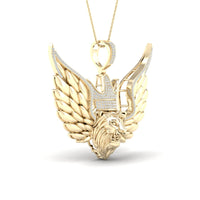 Load image into Gallery viewer, 1/2CTW-DIA P1P2 LION FACE MENS CHARM
