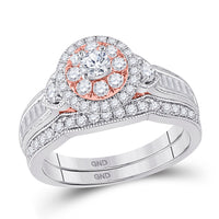 Load image into Gallery viewer, 1 CTW-DIA 1/6CT-DIA BRIDAL RING
