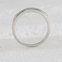 Load image into Gallery viewer, 10kt White Gold Womens Round Diamond Bridal Wedding Engagement Ring Band Set 1/3 Cttw
