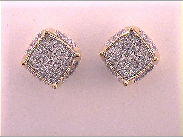 1/3CTW-DIA P1P2 GIFT CUSHION EARRING