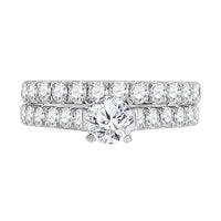 Load image into Gallery viewer, 14kt White Gold Womens Round Diamond Bridal Wedding Engagement Ring Band Set 2.00 Cttw (Certified)
