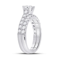 Load image into Gallery viewer, 14kt White Gold Womens Round Diamond Bridal Wedding Engagement Ring Band Set 2.00 Cttw (Certified)

