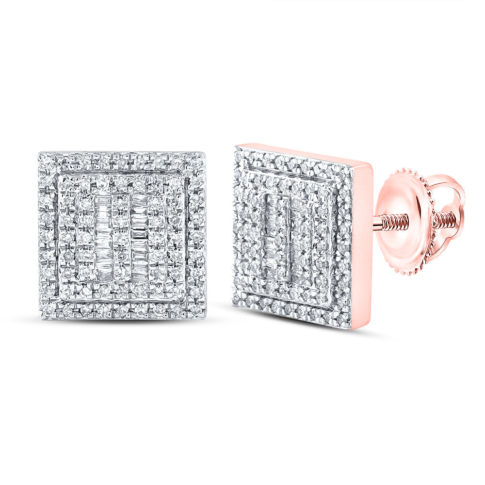 1/2CTW-DIA CN SQUARE EARRING