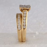 Load image into Gallery viewer, 1 3/4CTW-DIA ANA M  HIGH TRIO SET
