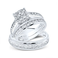 Load image into Gallery viewer, 1 3/4CTW-DIA ANA M  HIGH TRIO SET
