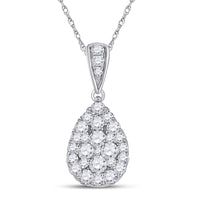 Load image into Gallery viewer, 1/2CTW-DIA CN FASHION PEAR PENDANT
