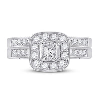 Load image into Gallery viewer, 1 5/8CTW-DIA ANA M 3/4CT-CPR BRIDAL SETS SINGLE HALO CERTIFIED

