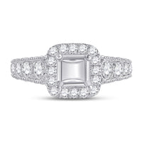 Load image into Gallery viewer, 7/8CTW-DIA ANA M SM  1/20CT SAPPHIRE  BRIDAL RING
