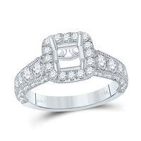 Load image into Gallery viewer, 7/8CTW-DIA ANA M SM  1/20CT SAPPHIRE  BRIDAL RING
