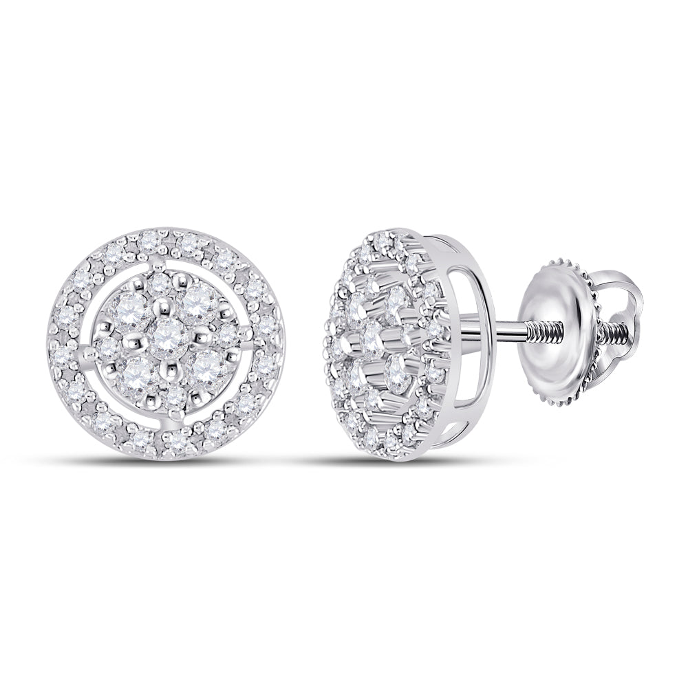 0.01CTW-DIA P2 ROUND EARRING