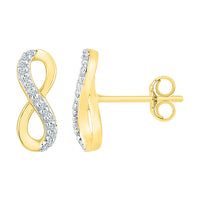Load image into Gallery viewer, 1/20CTW-DIA P2 GIFT INFINITY EARRING

