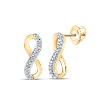 Load image into Gallery viewer, 1/20CTW-DIA P2 GIFT INFINITY EARRING
