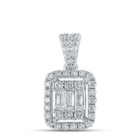Load image into Gallery viewer, 1/2CT-DIA ANA M  DIANA RECTANGLE PENDANT
