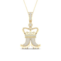 Load image into Gallery viewer, 1/3CT-DIA MICRO-PAVE MEN&#39;S CHARM
