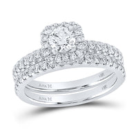 Load image into Gallery viewer, 1 1/5CTW-DIA ANA M 1/2CT-CRD BRIDAL SET
