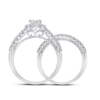 Load image into Gallery viewer, 1 1/2CTW-DIA ANA M 3/4CT-CEME BRIDAL SETS SINGLE HALO
