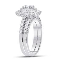 Load image into Gallery viewer, 1 5/8CTW-DIA ANA M 1/2CT-COVAL BRIDAL SETS DOUBLE HALO
