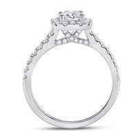 Load image into Gallery viewer, 1 1/3CT-DIA NK 3/4CT-CRD ENGAGEMENT SINGLE HALO
