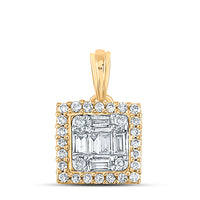 Load image into Gallery viewer, 1/5CTW-DIA ANA M  DIANA SQUARE PENDANT
