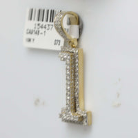 Load image into Gallery viewer, 1 CT-DIA NK NUMBER &quot;1&quot; MENS CHARM
