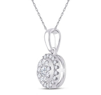 Load image into Gallery viewer, 1/4CT-DIA CN FASHION CIRCLE PENDANT
