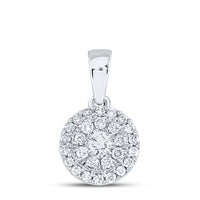 Load image into Gallery viewer, 1/4CT-DIA CN FASHION CIRCLE PENDANT
