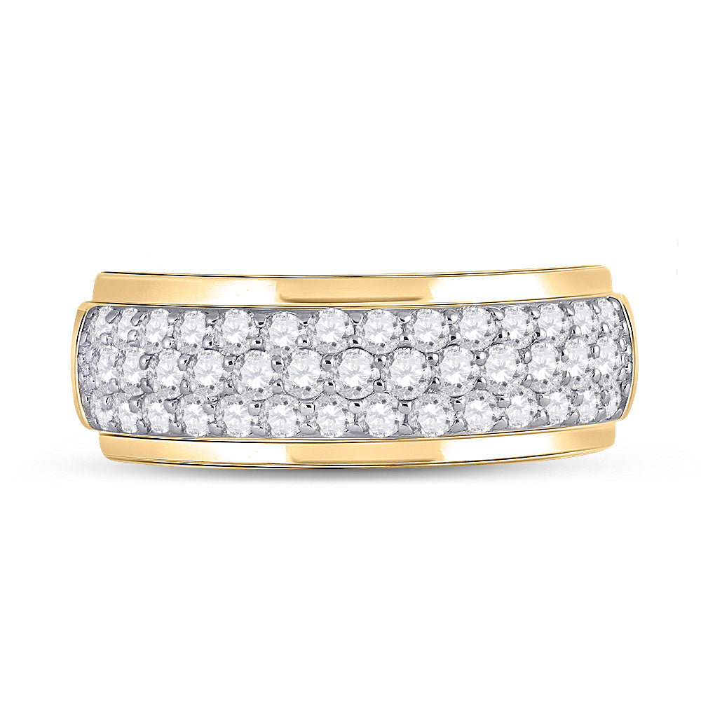 1 1/2CT-DIA CN FASHION HIGH MENS BAND