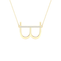 Load image into Gallery viewer, 1/20CTW-DIA P1P2 LADIES INITIAL &quot;B&quot; NECKLACE
