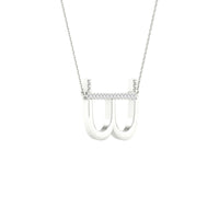 Load image into Gallery viewer, 1/20CTW-DIA P1P2 LADIES INITIAL &quot;B&quot; NECKLACE
