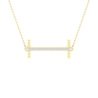 Load image into Gallery viewer, 1/20CTW-DIA P1P2 LADIES INITIAL &quot;I&quot; NECKLACE
