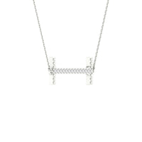 Load image into Gallery viewer, 1/20CTW-DIA P1P2 LADIES INITIAL &quot;I&quot; NECKLACE
