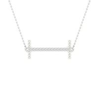 Load image into Gallery viewer, 1/20CTW-DIA P1P2 LADIES INITIAL &quot;I&quot; NECKLACE
